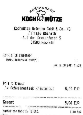 irrs Hffner Kochmtze Restaurant